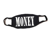 Face Mask Unisex MONEY 100 Cotton Washable- Black