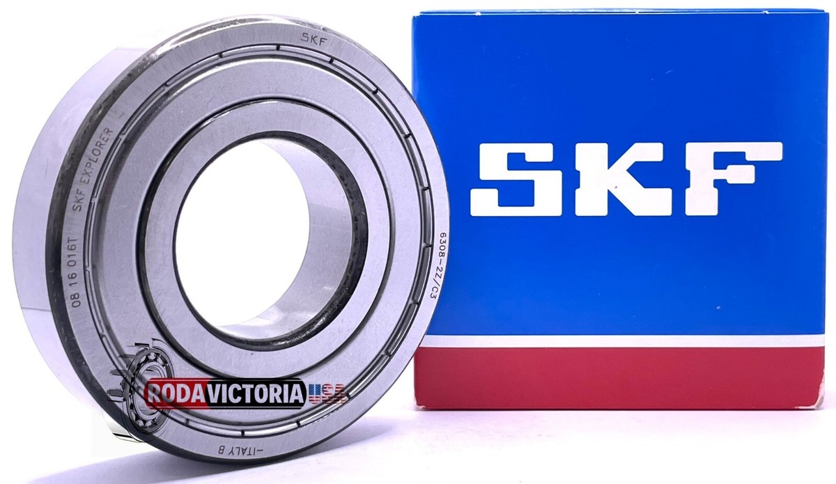 SKF 6308 2Z C3 DEEP GROOVE BALL BEARING, METAL SHIELDED 40x90x23