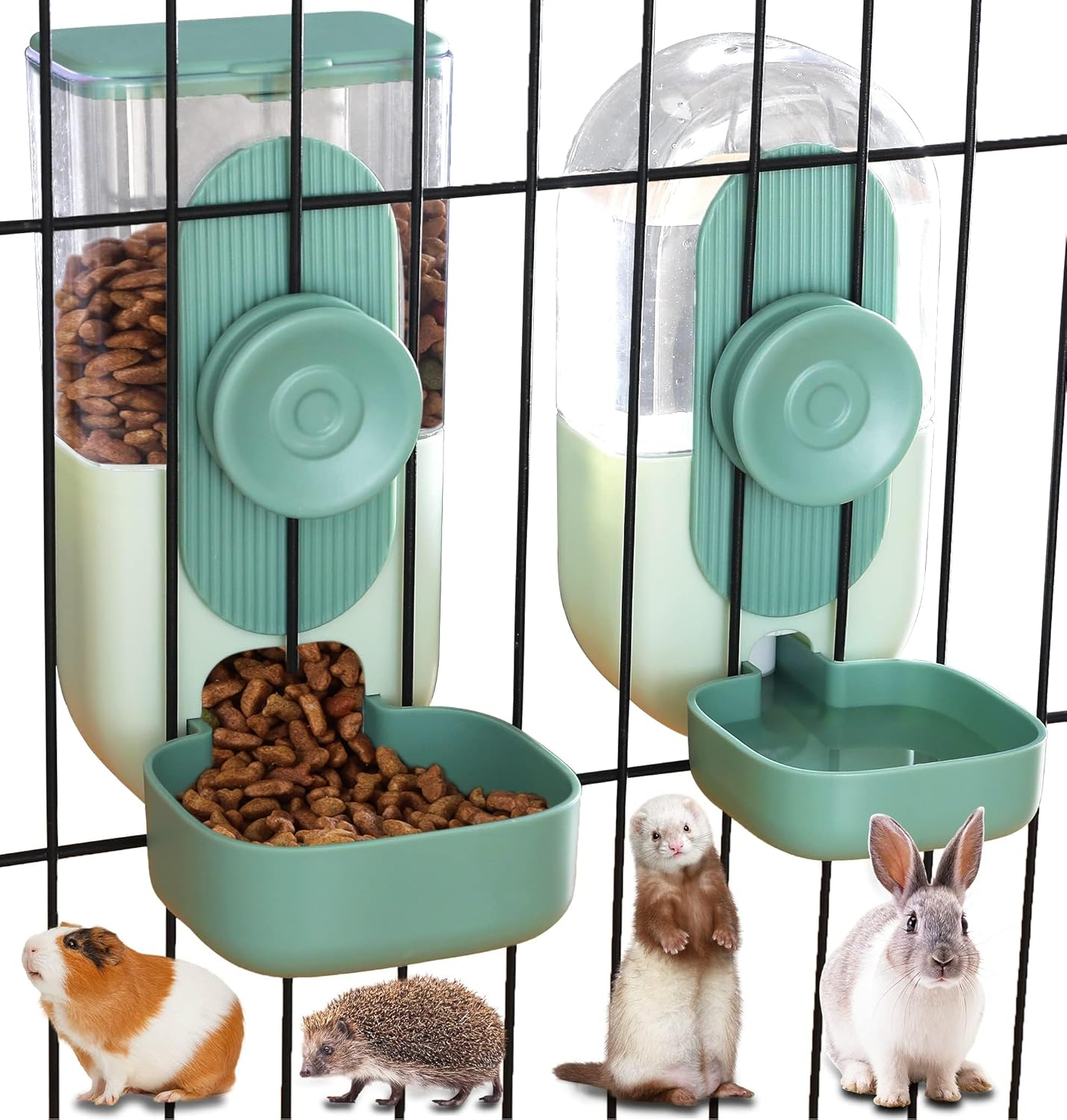 35Oz Automatic Gravity Pet Feeder and Water Dispenser for Cats and Dogs