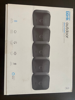 Blink Outdoor WiFi 5-Camera Security System | Newest Model works w/ Alexa  NEW 