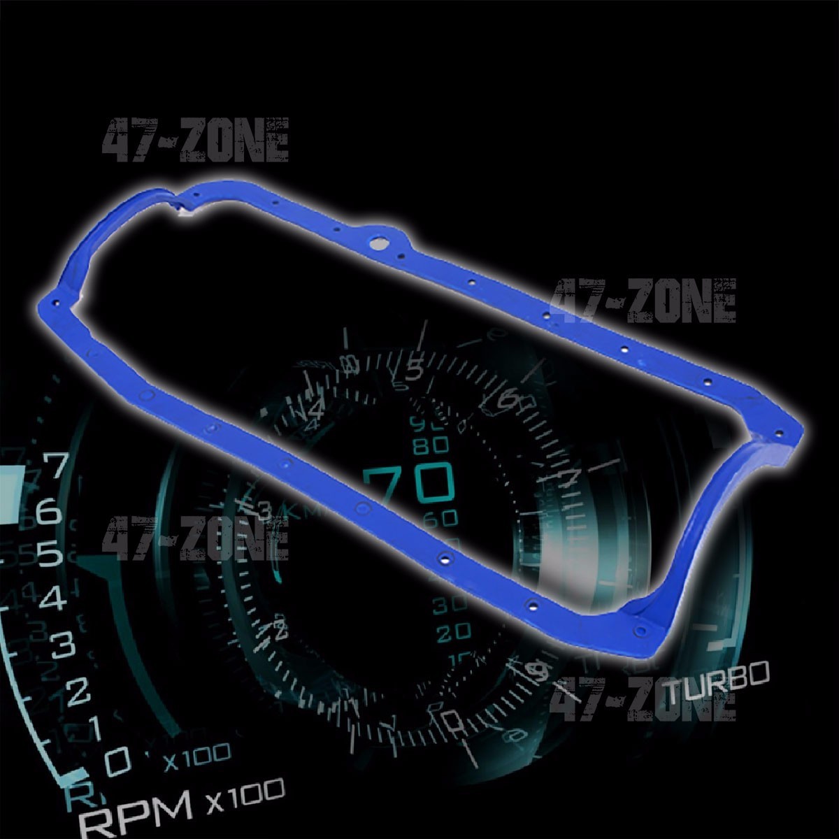 NEOPRENE For 8085 CHEVY SB 305350 OIL PAN GASKET 2 PC RMS PASSENGER