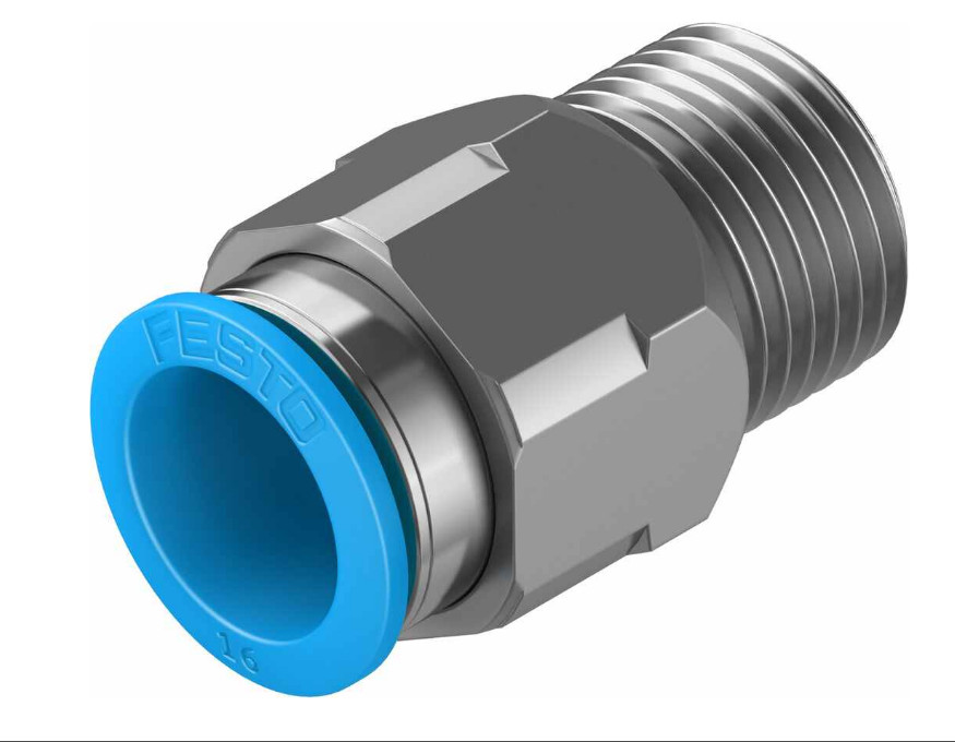 FESTO QS-1/2-16 153011 Push-in Fitting New