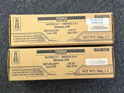Lot of 2 Compatible with Konica Minolta BizHub 350 Black Toner Cartridges