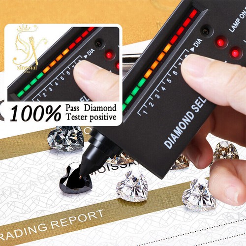 2mm~10mm Color Heart Shape Loose Moissanite Stone VVS1 Gemstone With Certificate - Picture 2 of 30