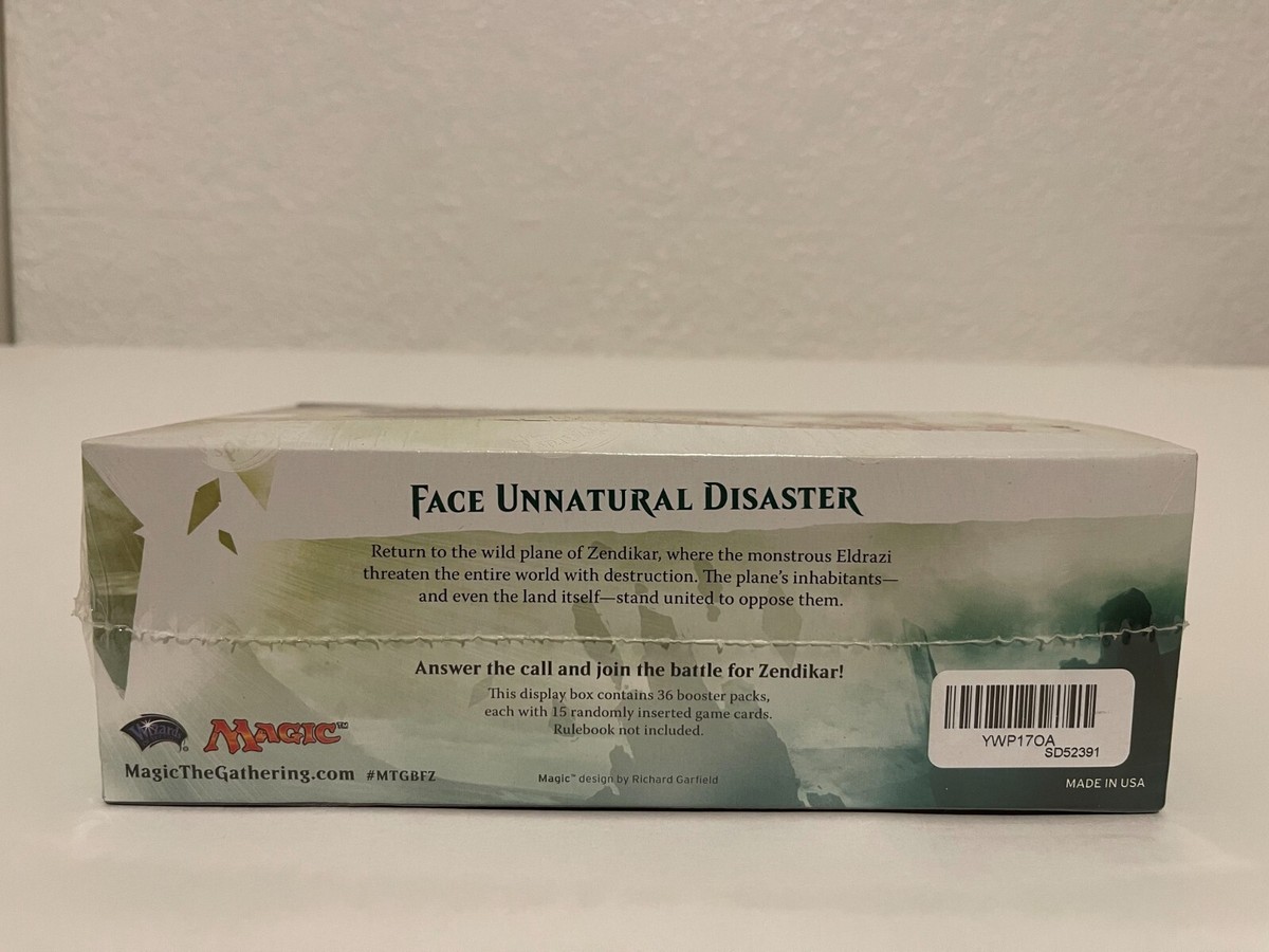 New MTG: Magic The Gathering Battle For Zendikar Booster Pack Box New MTG: Magic The Gathering Battle For Zendikar Booster Pack Box