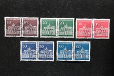 BUND/BRD 506-10, Brandburg Tor, Paare, Vollstempel mit Gummi, gl Datum, wie Foto