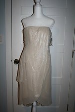Davids Bridal Bridesmaid Dress Tan/Cream New with tags never worn bridal wedsing
