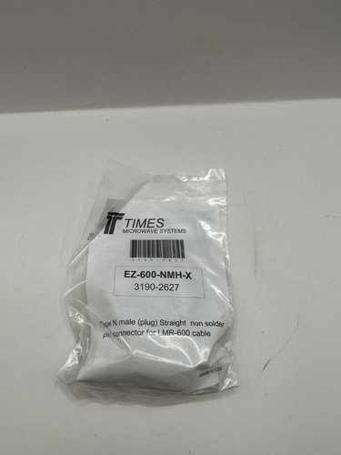 N Male Plug LMR-600 Coaxial Connector EZ-600-NMH-X Times Microwave Crimp Antenna - Picture 3 of 3