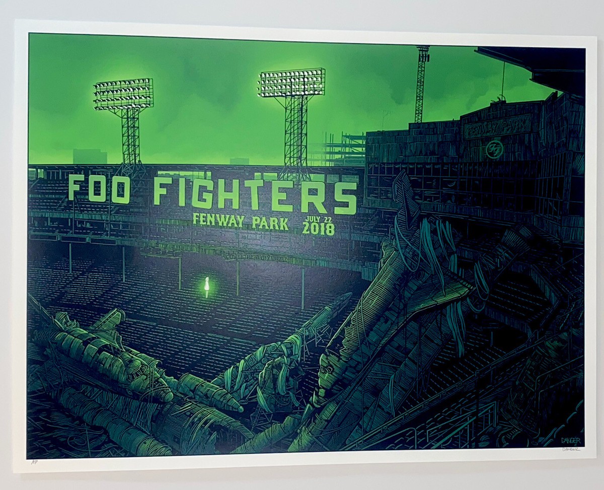 Foo Fighters Poster Set (2) Fenway Park 2018 Silkscreen Signed