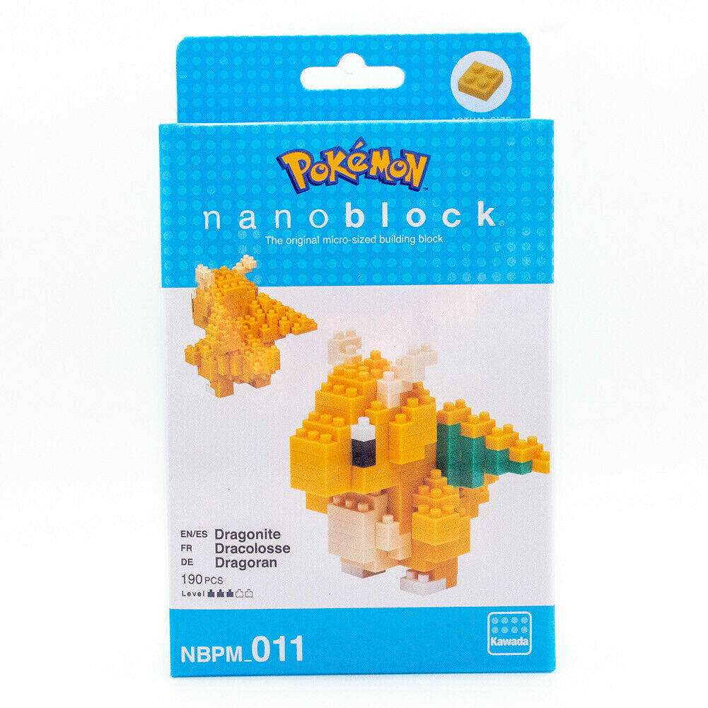 NANOBLOCK POKEMON DRAGONITE MINI BRICKS PUZZLE 190 PIECES GREAT GIFT NBPM-011