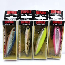 New Rapala 7/16 oz Skitter Walk SW-08 Topwater 3 1/8" Fishing Lure Pick Color