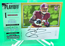 Samaje Perine 2017 Panini Contenders Ticket 4/15 On Card Auto Rookie #355 CHIEFS