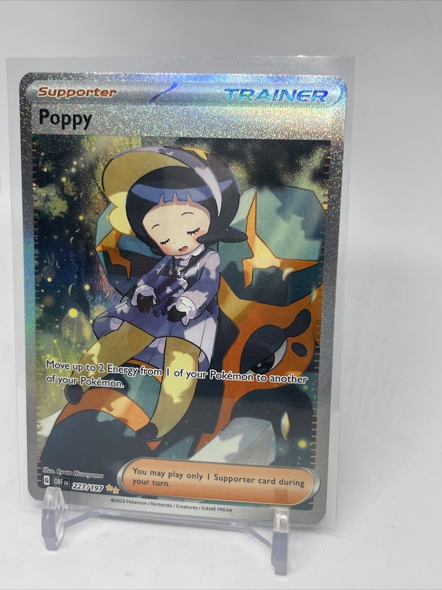 Poppy 227/197 Special Illustration Rare Obsidian Flames Pokemon Card | eBay