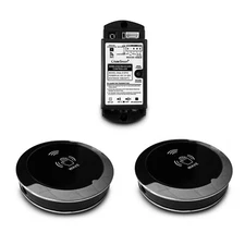 Smart Wireless Metal Touchless Round Switch, Wave to Open Buttons for Auto Door