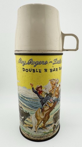Vintage Roy Rogers and Dale Evans Thermos Double R Bar Ranch Holtemp | eBay