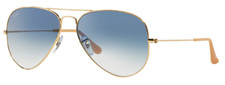 Ray-Ban Aviator Gold l Light Blue Gradient RB3025 001/3F 55mm