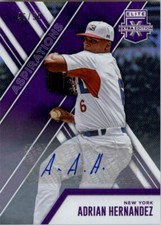 2017 Elite Extra Edition AUTO Aspirations Purple #138 Adrian Hernandez/50 NM-MT