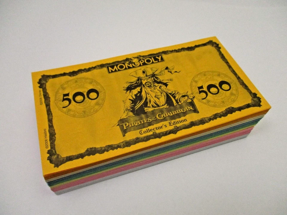 Monopoly Piratas del Caribe Edición Coleccionista Repuesto Dinero Jugar Foto 2 de 4