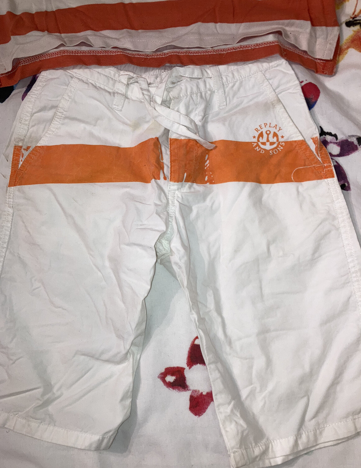 Replay & Sons Boys Polo Shirt & Shorts set - Top 130cm - Shorts 118cm image 3