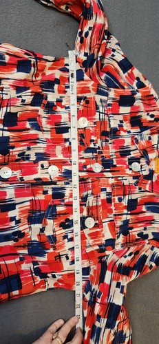 Red White & Blue Jacket Vtg American Flag Patriotic Patriot Sz 10 Ruby Rd Blazer - Picture 5 of 12