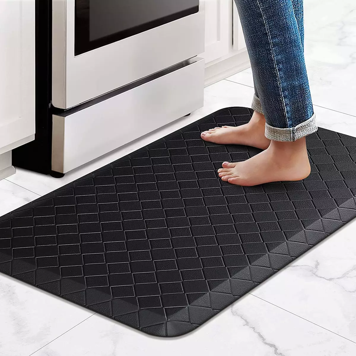 Kitchen Floor Mat Cushioned Anti-Fatigue Kitchen Rug,17.3X28