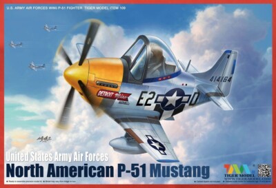 Tiger Model TM109 Cute P-51 Mustang  Detroit Miss  - USA Shipping