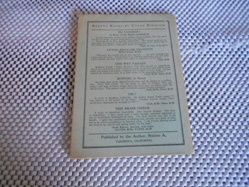 The Flivver King: A Story of Ford America by Upton Sinclair. 1st edition. 1937 - Picture 2 of 3
