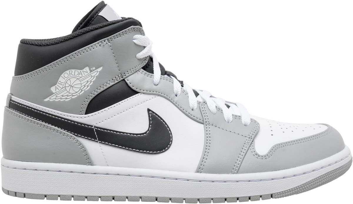 Jordan 1 Mid Light Smoke Grey