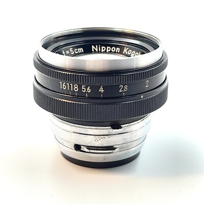 ニコンNikon Nikkor-H 5cm 50mm f2 Nikon Nikkor H.C 5cm 50mm f2 LTM Rare Collapsible Screw Mount Lens w/