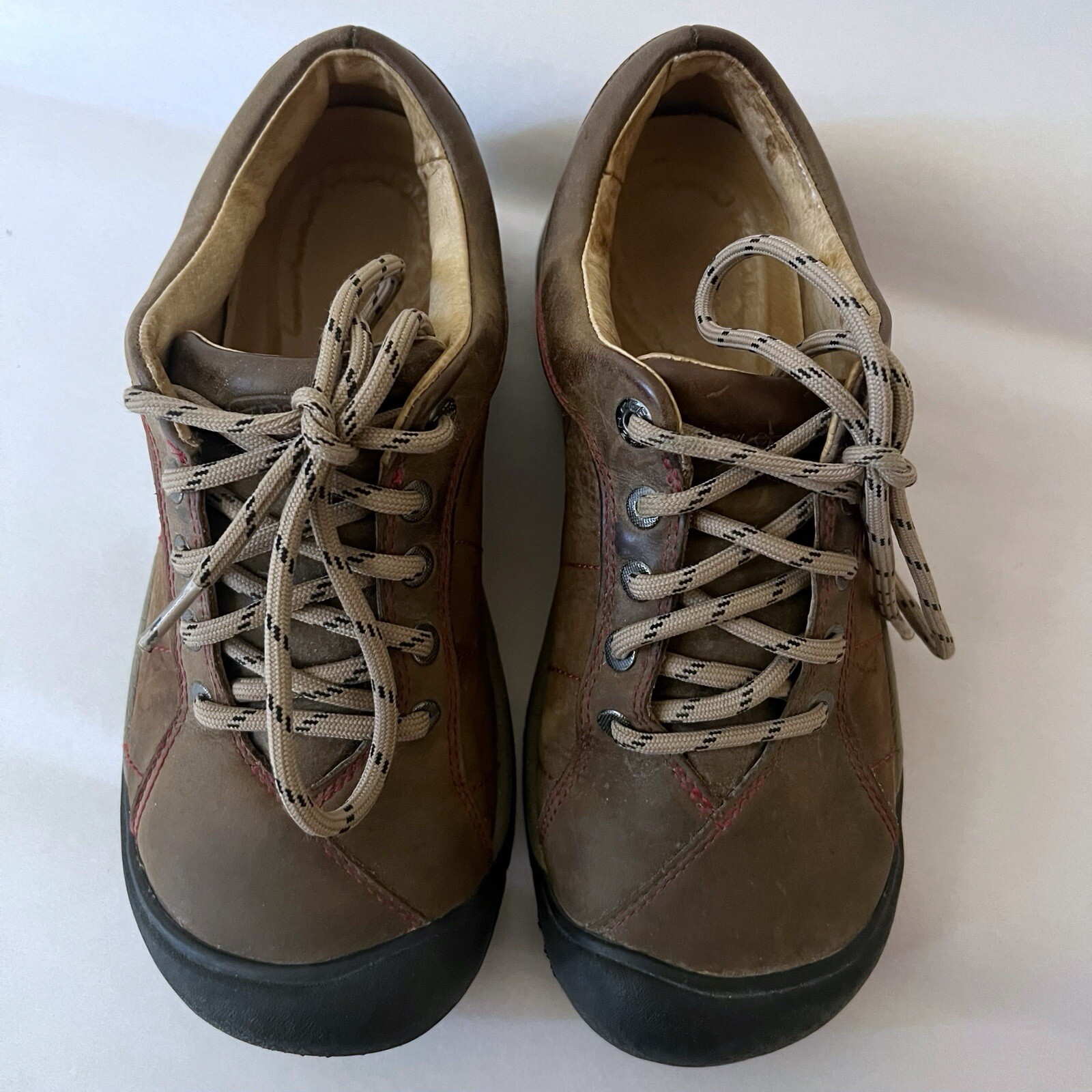 Sneakers Keen Presidio donna stringate pelle outdoor escursionismo passeggio TG 8 marrone