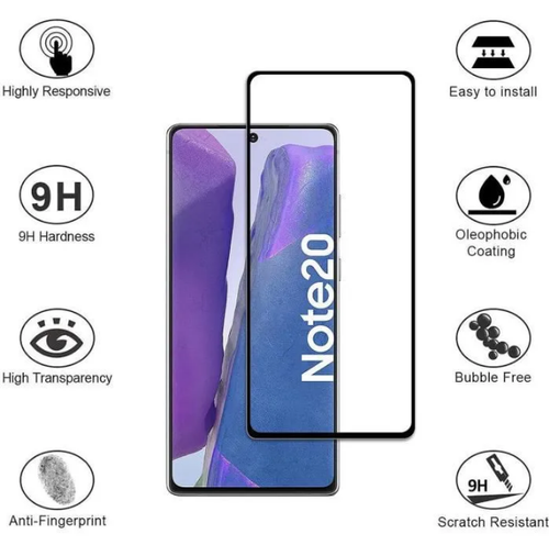 Verre Trempé NOIR SAMSUNG GALAXY NOTE 9 ,NOTE 10/10 PLUS,NOTE 20 ,NOTE 20 ULTRA - Zdjęcie 5 z 9
