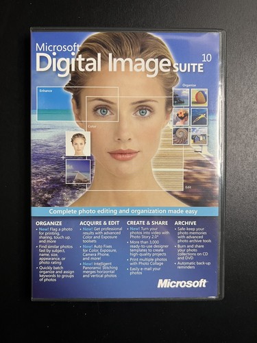 Microsoft Digital Image Suite 10 Photo Editing Software (2004) 2 Disk Set - Picture 8 of 10