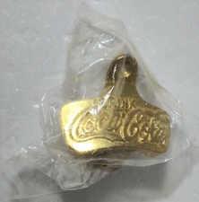 New Coca Cola Bottle Opener Gold Colored “Drink Coca Cola” Made In Taiwan