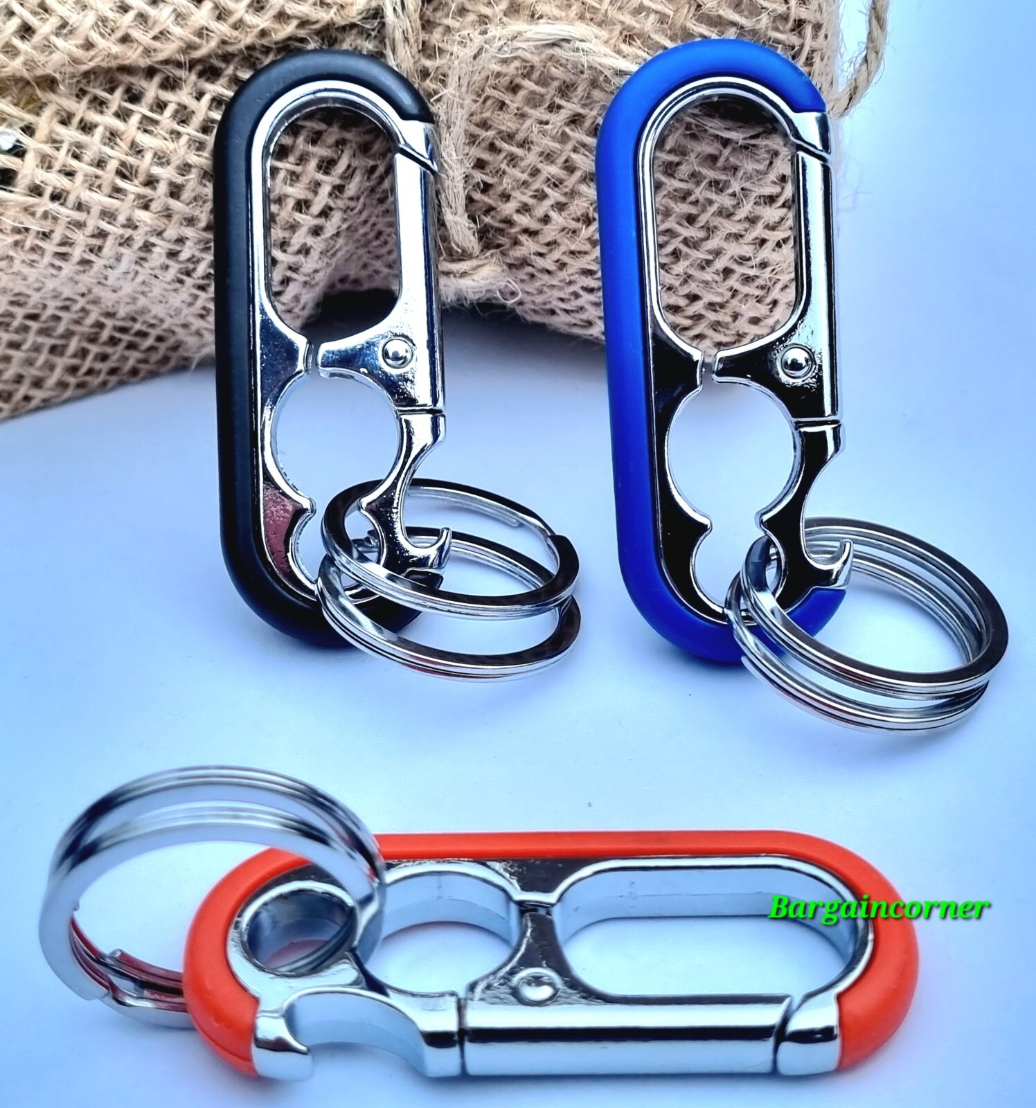Keyring Buckle Belt Clip Snap Hook Keychain Large Clasp Key Holder