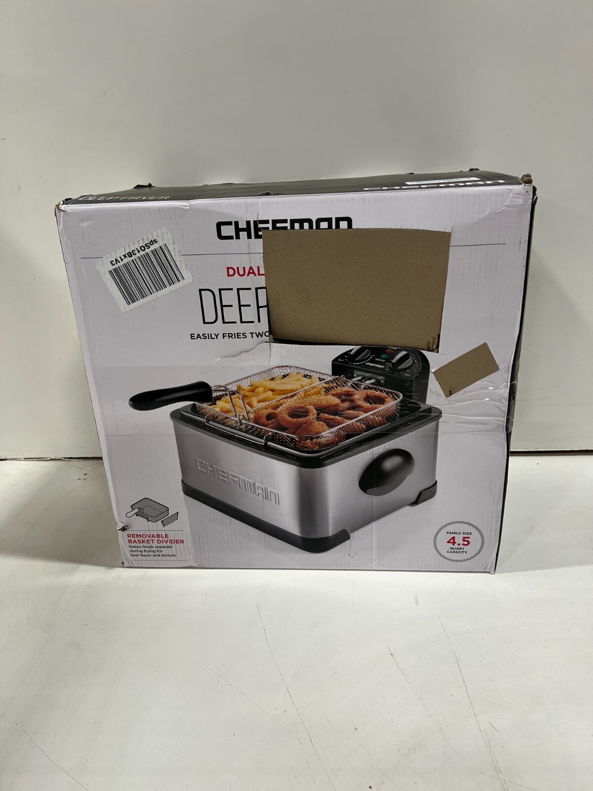 Chefman 4.5L Dual Cook Pro Deep Fryer with Basket Strainer