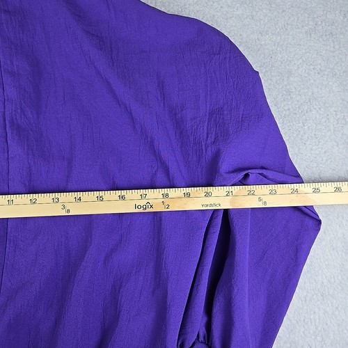 Vtg Southern Lady Long Sleeve Collared Blouse Womens Size Small Colorblock 80's - Picture 13 of 14