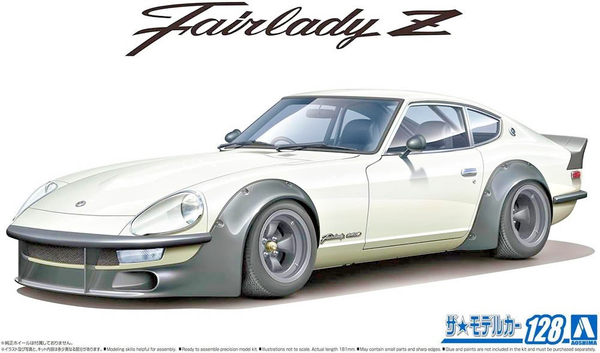 Aoshima Nissan Fairlady Z S30 Aero Custom 1975 1:24 Modellbausatz Neu OVP-image