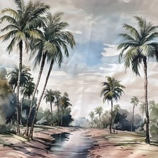 Pillow covers 4 Tropical Scenic Palm Tree Beach Landscape