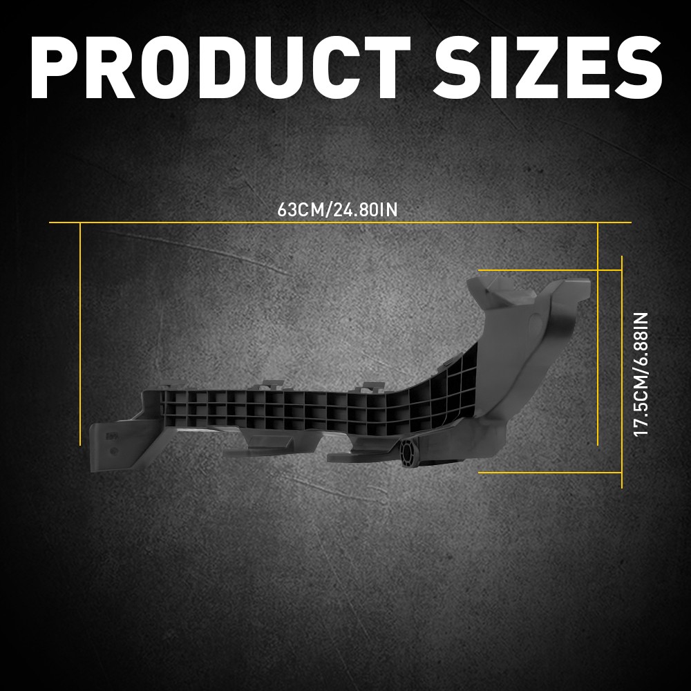 Front Headlight Bracket Set Fits 2023-2025 Honda HR-V OE#712903W0A00 Black