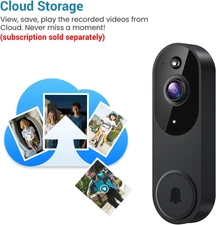 1080P Smart Wireless Video Doorbell Camera Night Vision Real-Time Alerts AI Talk