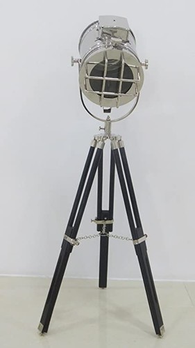 Lampadaire Trépied Royal Spotlight Nautical – Acier, Style Marin, Réglable