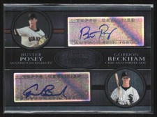 Buster Posey/Gordon Beckham 2008 Bowman Sterling Dual Auto /325 #DA-PB San