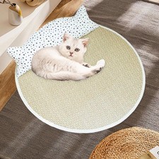Indoor Cat Cooling Mat Non Slip Bottom Washable with Neck Support 55cm