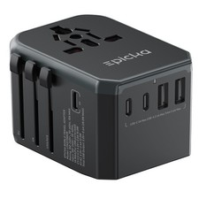Universal Travel Adapter 6 in 1 with 1AC/3 USB-C/2 USB-A Ports - Charge 6 6.0