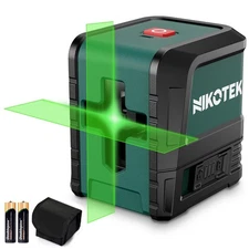 Laser Level, Self-leveling Green Line Laser With Horizontal and Vertical Line...