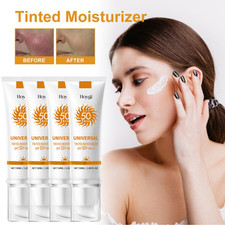 Sunscreen SPF Face Cream Tinted Moisturizer Broad Spectrum Brightening Oil-Free