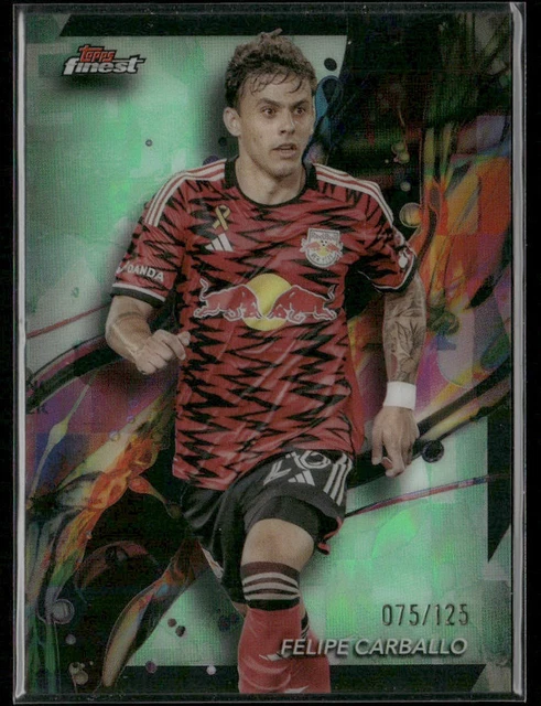2024 Finest MLS #39 Felipe Carballo Neon Green Refractor #/125