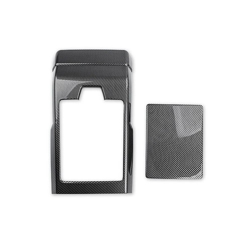 Rear Air Vent Cover Air Vent Outlet Cover ABS Material Carbon Fiber Finish - Picture 2 of 12