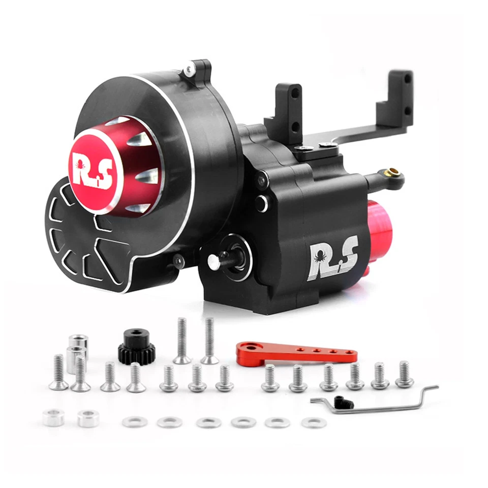 2-Speed Metal Transmission Gearbox Kit For Axial SCX10 I II III 1/10 RC Car DIY - Image 4 of 4