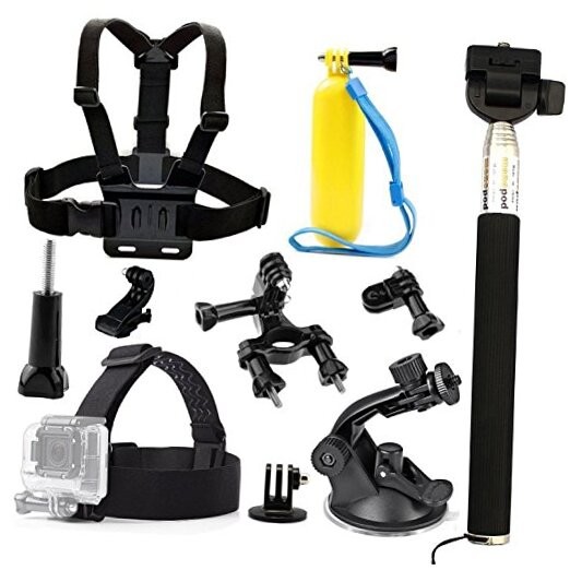 Head Mount Chest Mount Selfie Stick Compatible with Gopro Hero 13 12 11 6 in 1